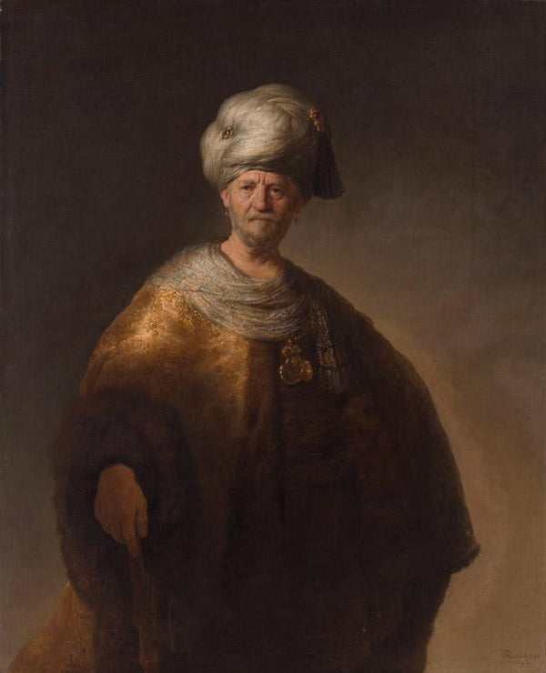 steve art gallery A Man in oriental dress REMBRANDT Harmenszoon van Rijn 50x40cm