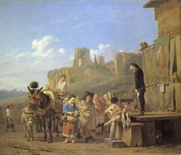 steve art gallery A Party of Charlatans in an Italian Landscape Karel Dujardin 60x50cm