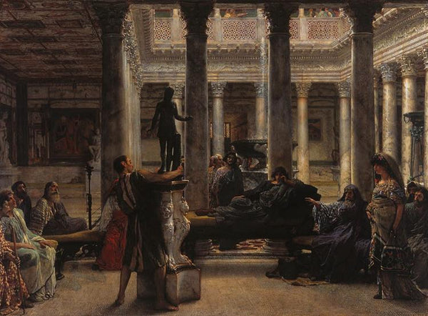 steve art gallery A Roman Art Lover Alma-Tadema Sir Lawrence 50x37cm