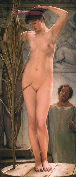 steve art gallery A Sculpture's Model Alma-Tadema Sir Lawrence 80x40cm
