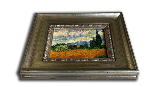 Steve Art Gallery A Wheatfield With Cypresses Vincent Van Gogh 39x44 Cm Eller 16x18 Ins