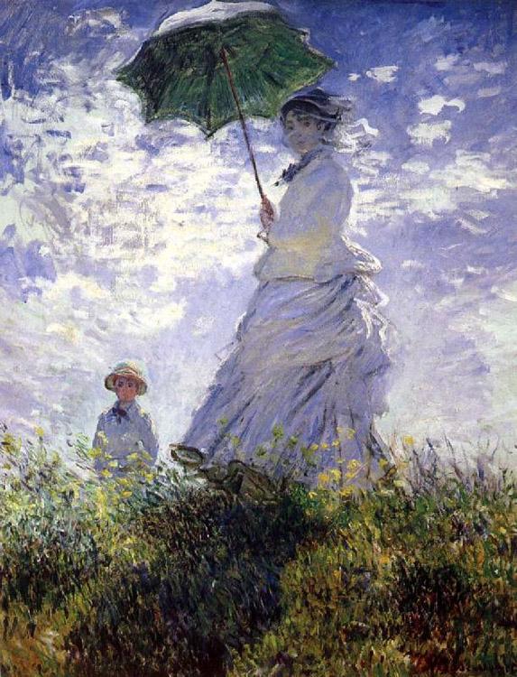 steve art gallery A woman with a parasol Claude Monet 50x40cm