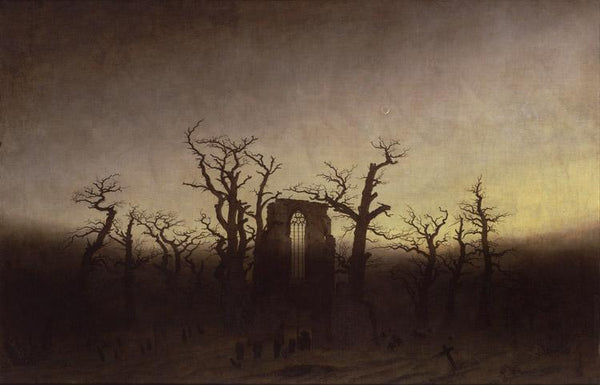 steve art gallery Abbey under Oak Trees Caspar David Friedrich 60x40cm