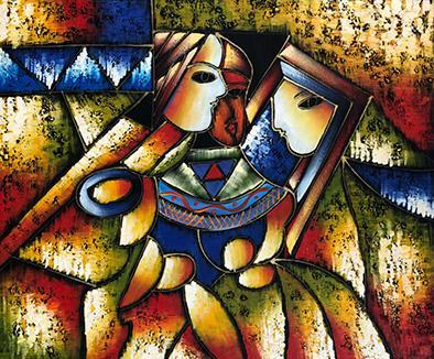 steve art gallery Abstract 50x60 cm oil painting on canvas