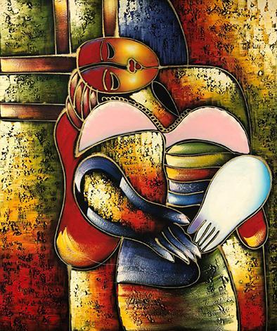 steve art gallery Abstract 50x60 cm oil painting on canvas