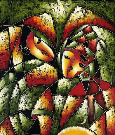 steve art gallery Abstract 50x60 cm oil painting on canvas