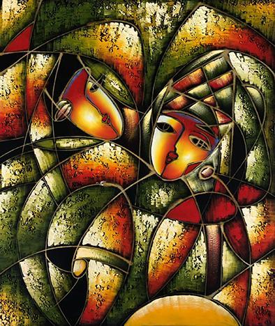 steve art gallery Abstract 50x60 cm oil painting on canvas