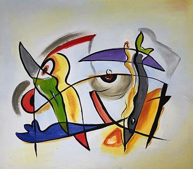 steve art gallery Abstract 50x60 cm oil painting on canvas