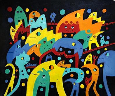 steve art gallery Abstract 50x60 cm oil painting on canvas