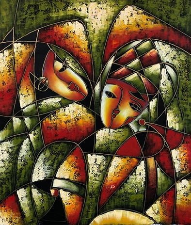 steve art gallery Abstract 50x60 cm oil painting on canvas