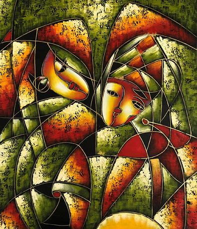 steve art gallery Abstract 50x60 cm oil painting on canvas