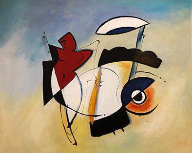 steve art gallery Abstract 50x60 cm oil painting on canvas