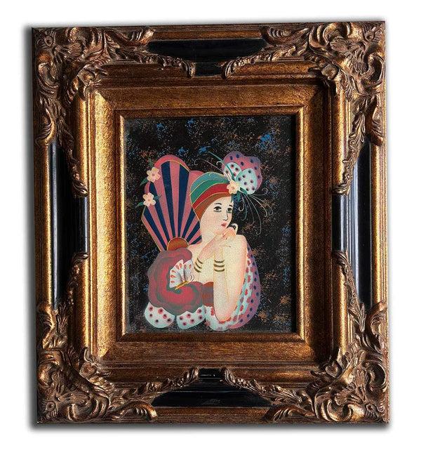 steve art gallery Abstract an elegant woman 40x45 cm eller 16x18 ins