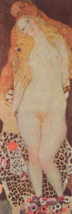 steve art gallery adam and eve Gustav Klimt 80x27cm