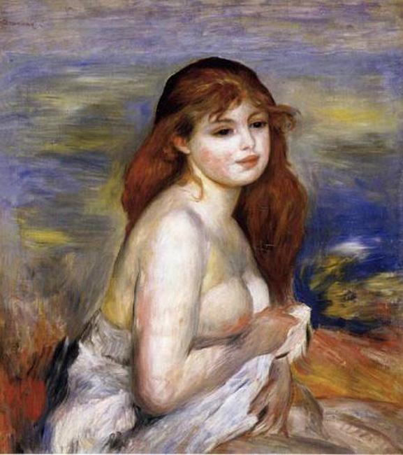 steve art gallery After the Bath(Little Bather) Pierre Renoir 60x54cm