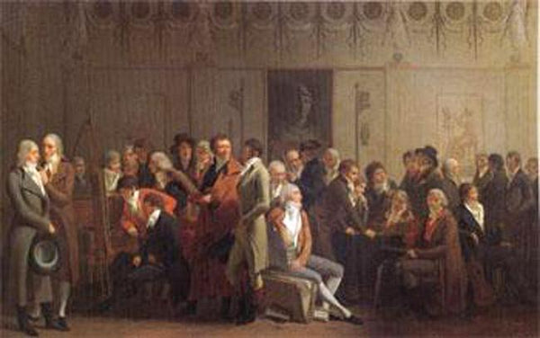 steve art gallery An Artists' Party in the Studio of Isabey Louis Leopold Boilly 60x40cm
