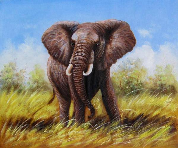 steve art gallery An elephant oil painting on canvas