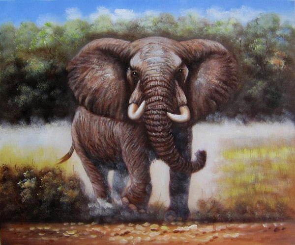 steve art gallery An elephant oil painting on canvas