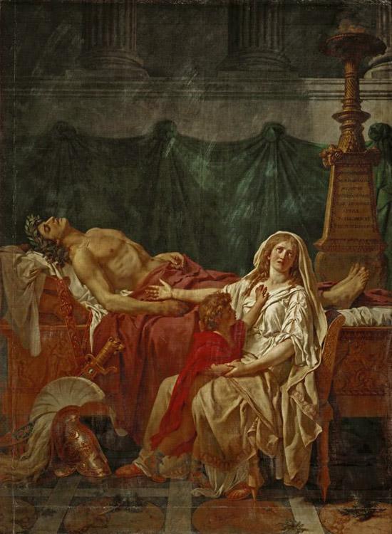 steve art gallery andromache mourning hector Jacques-Louis David 50x40cm