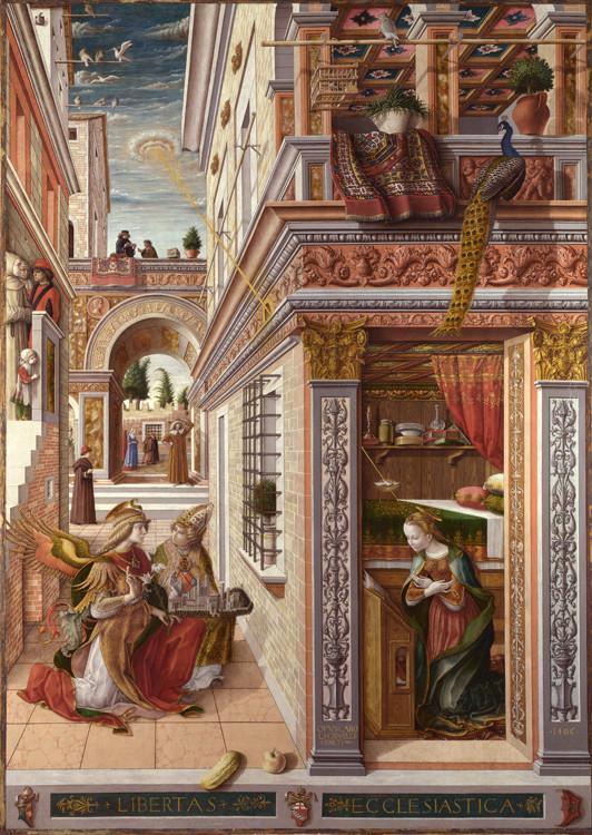 steve art gallery Annunciation whit St Emidius Carlo Crivelli 60x40cm