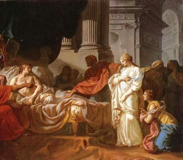 steve art gallery Antiochus and stratonice Jacques-Louis David 60x50cm