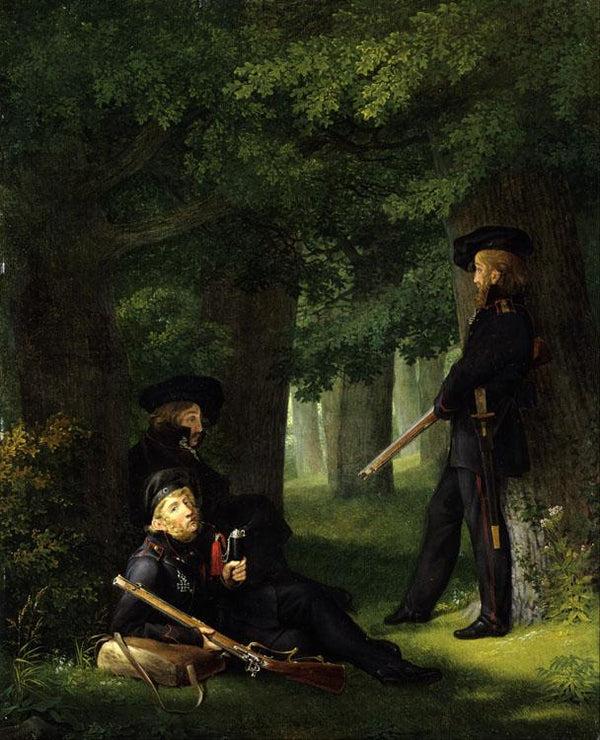 steve art gallery At the Outpost Georg Friedrich Kersting 46x35cm