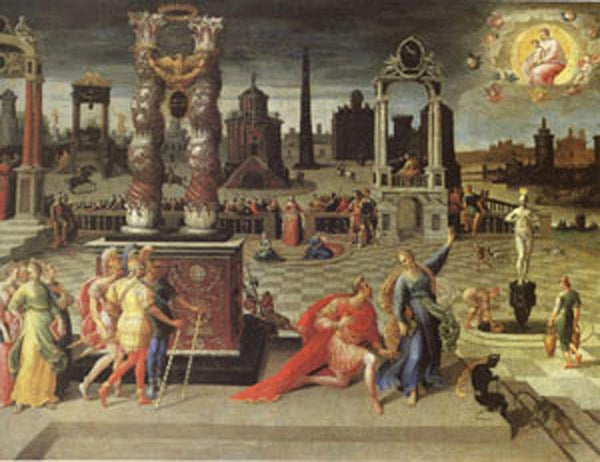 steve art gallery Augustus and the Tiburtine Sybil Antoine Caron