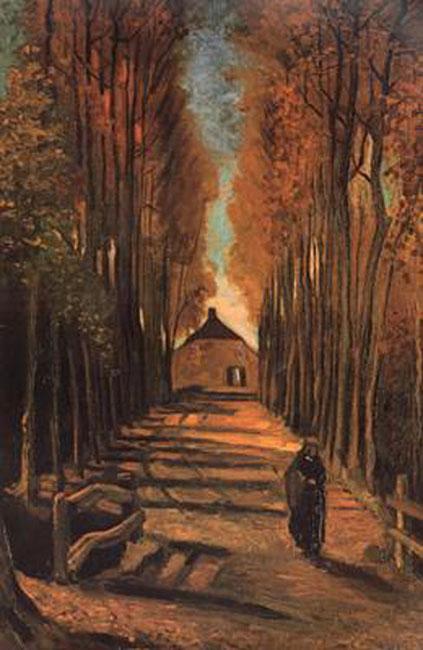 steve art gallery Avenue of Poplars in Autumn Vincent Van Gogh 60x40cm
