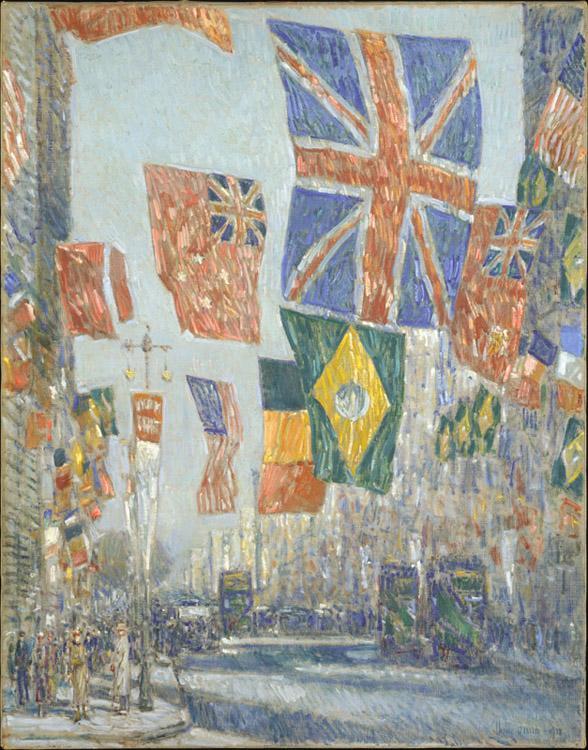 steve art gallery Avenue of the Allies Childe Hassam 60x40cm