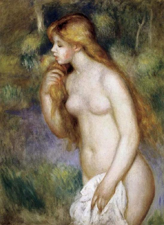 steve art gallery Bather Standing Pierre Renoir 81x60cm