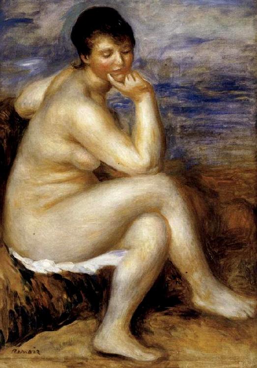 steve art gallery Bather with a Rock Pierre Renoir 50x40cm