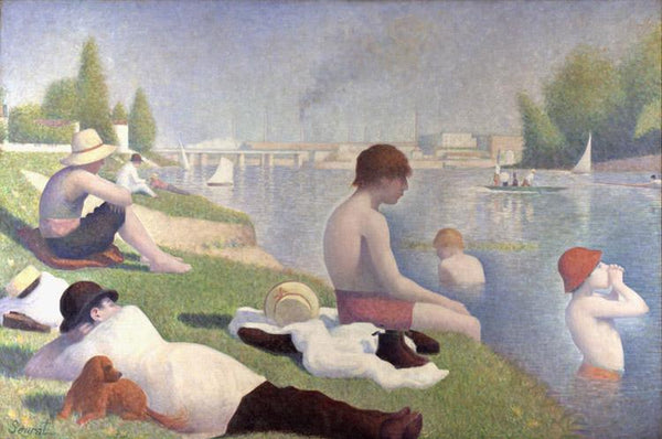 steve art gallery Bathers at Asnieres Georges Seurat 60x40cm