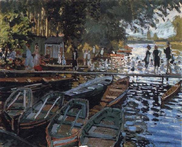 steve art gallery Bathers at La Grenouillere Claude Monet 50x40cm