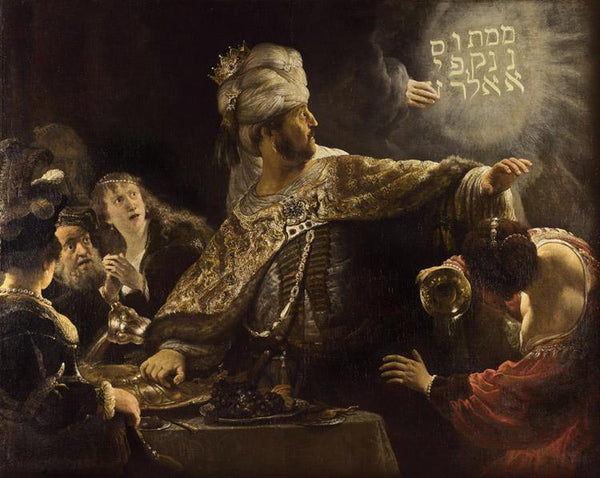 steve art gallery Belsbazzar's Feast REMBRANDT Harmenszoon van Rijn 50x40cm