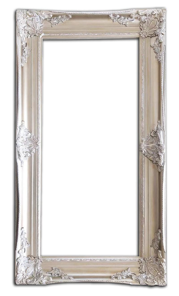 Steve Art Gallery Beveled Mirror In Solid Wood 110x60 Cm