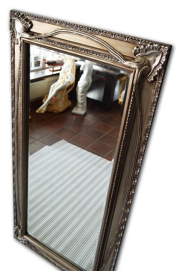 Steve Art Gallery Beveled Mirror In Solid Wood 22x42 Ins