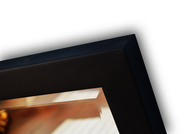 Steve Art Gallery Beveled Mirror In Solid Wood 23x27 Ins