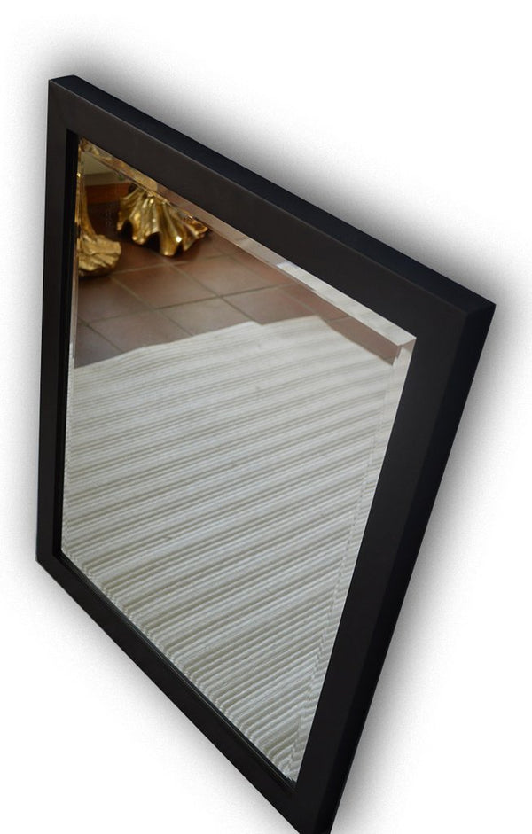 steve art gallery Beveled mirror in solid wood 23x27 ins