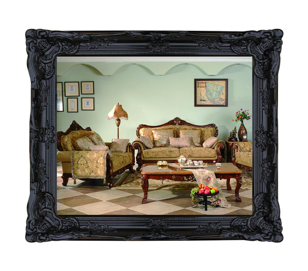 Steve Art Gallery Beveled Mirror In Solid Wood 24x46 Ins