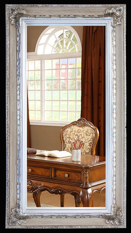 steve art gallery Beveled mirror in solid wood 24x46 ins