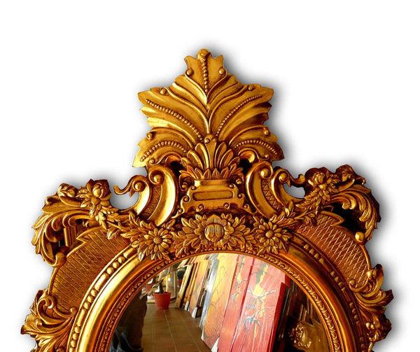 Steve Art Gallery Beveled Mirror In Solid Wood 24x46 Ins