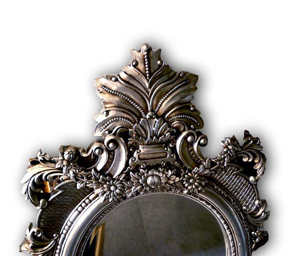 Steve Art Gallery Beveled Mirror In Solid Wood 24x46 Ins