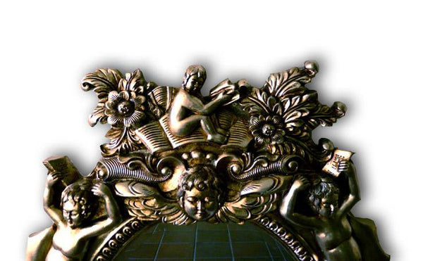 Steve Art Gallery Beveled Mirror In Solid Wood 24x46 Ins