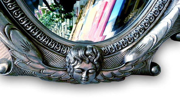 Steve Art Gallery Beveled Mirror In Solid Wood 24x46 Ins