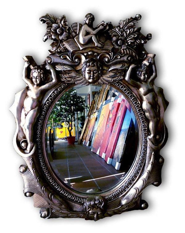 steve art gallery Beveled mirror in solid wood 24x46 ins