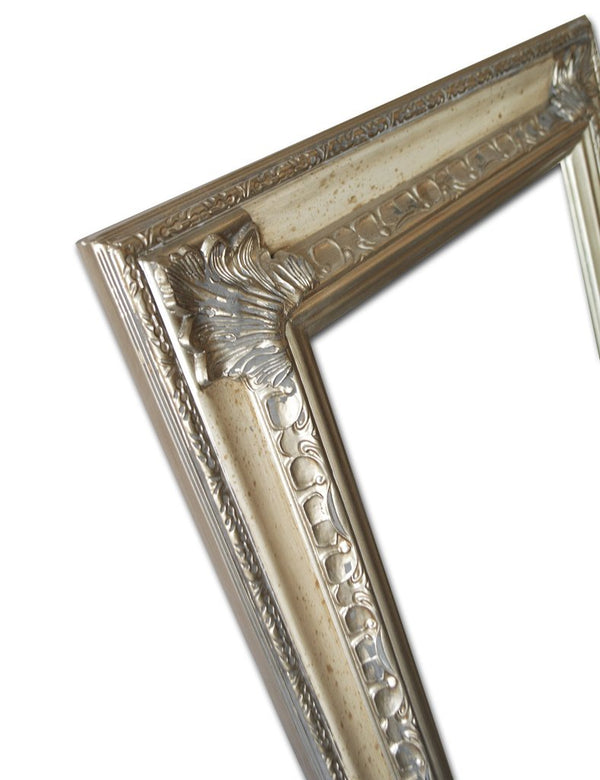 Steve Art Gallery Beveled Mirror In Solid Wood 24x46 Ins