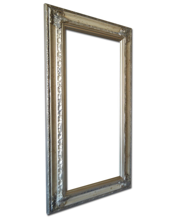 Steve Art Gallery Beveled Mirror In Solid Wood 24x46 Ins