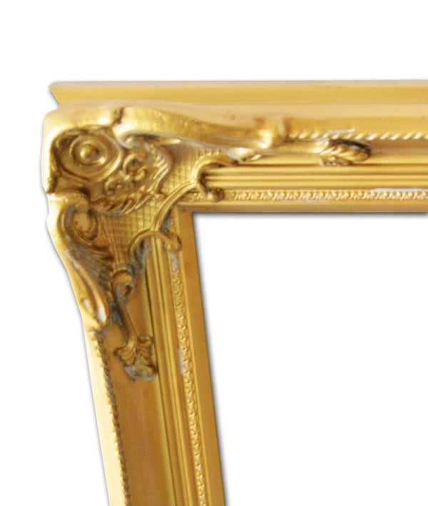 Steve Art Gallery Beveled Mirror In Solid Wood 24x46 Ins