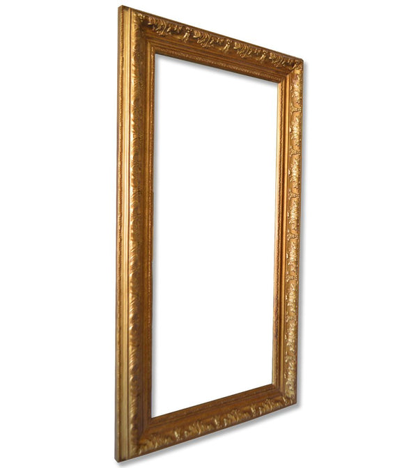 Steve Art Gallery Beveled Mirror In Solid Wood 24x46 Ins