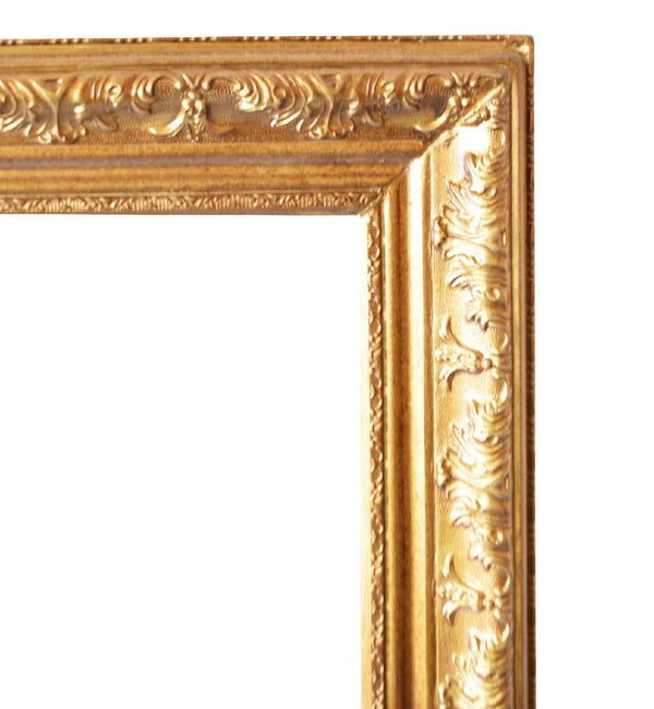 Steve Art Gallery Beveled Mirror In Solid Wood 24x46 Ins